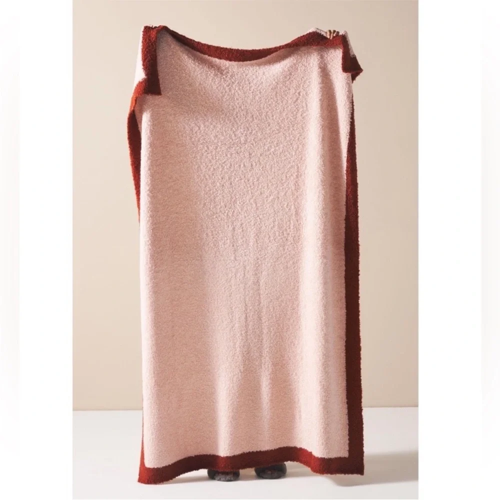 Anthropologie Rodi Boucle Throw Blanket in‎ Blush